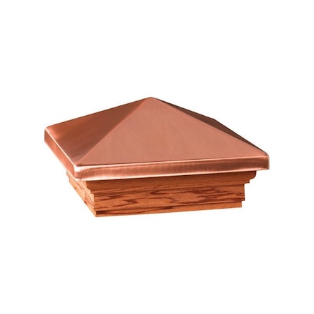 Deckorators Deckorators 3.5 in. H X 6 in. W Copper Wood Post Cap 72219